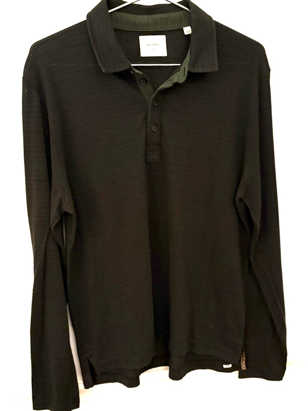 BILLY REID Stripe Pensacola Polo, black and green